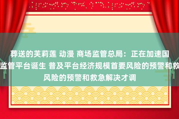 葬送的芙莉莲 动漫 商场监管总局：正在加速国度集合来往监管平台诞生 普及平台经济规模首要风险的预警和救急解决才调